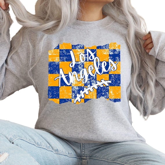 DTF Transfers - Los Angeles LA Football Distressed Checkered
