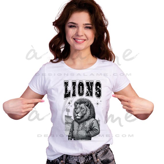 TShirt Sweatshirt Hoodies LIONS Football Varsity JACKET Distressed