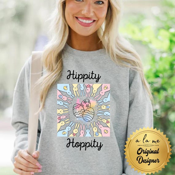 PNG Digital Download - Easter Hippity Hoppity - Sublimation & DtF Transfers
