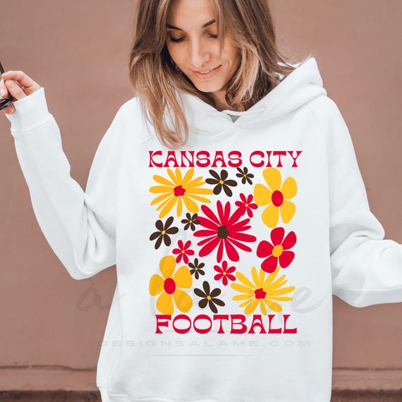 PNG Digital Download - KC Football Boho Floral Design-for Sublimation & DtF Transfers