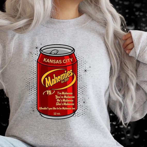 PNG Digital Download - 15 Mahomies Dr Pepper Can Kansas City Football- for DTF Transfers for Crafts and Shirts