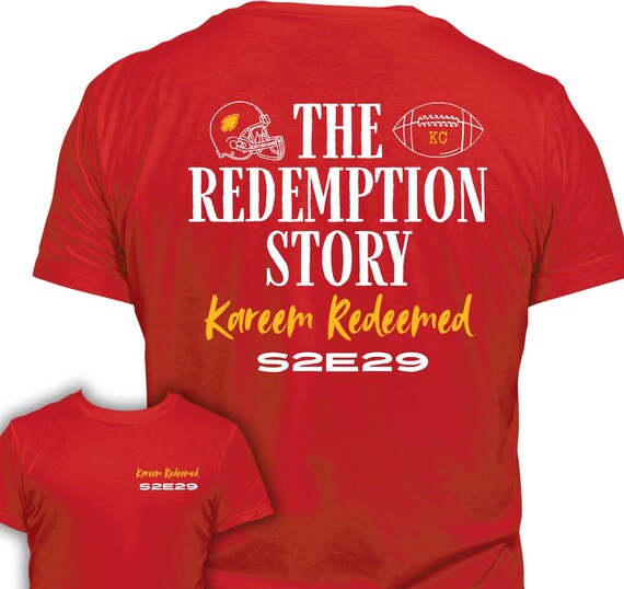 PNG KC FOOTBALL The Redemption Story - Kareem Redeemed -  Digital Download for Sublimation & DtF Transfers