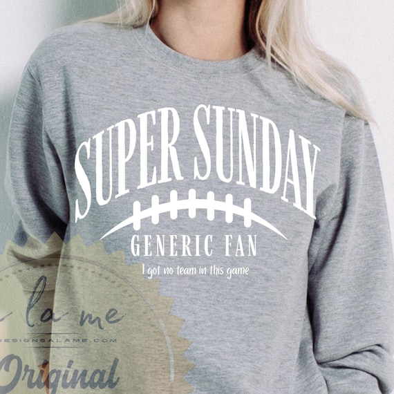PNG Digital Download - Super Sunday Social GENERIC Fan - No Team in this Game - for DTF Transfers