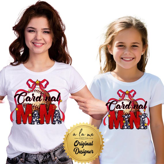 PNG Digital Download - St Louis Cards Baseball Mama & Mini Fan
