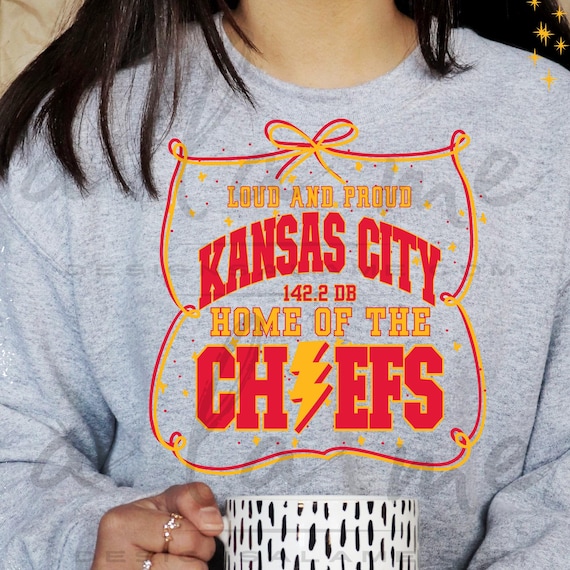 PNG Digital Download - Loud & Proud Coquette Kansas City Home of KC Football for DtF Transfers