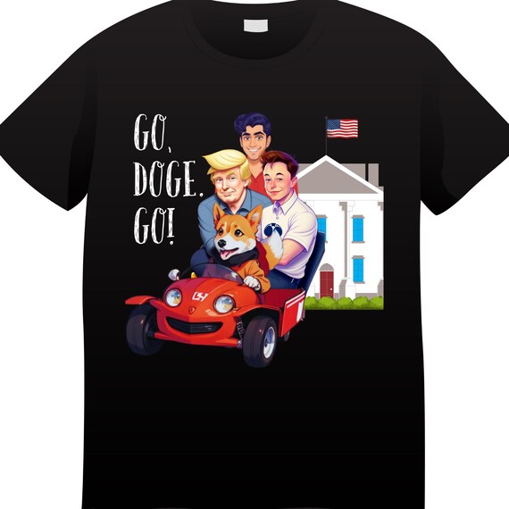 DTF Transfers - DOGE Go Doge Go Trump Musk Vivek Dog