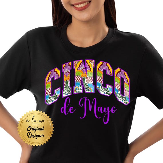 PNG Digital Download- Cinco De Mayo - Colorful Mexican Design Varsity Print