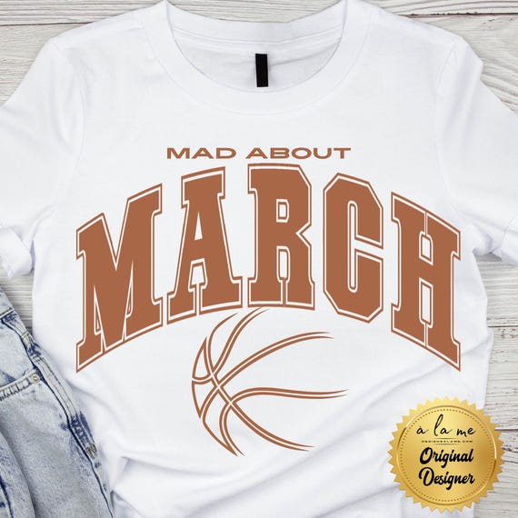 PNG Digital Download - Mad About March Basketball