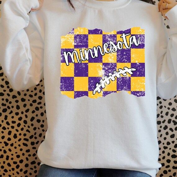 DTF Transfers - Minnesota Football Distressed Checkered