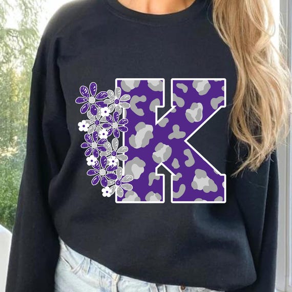 DTF Transfers - KState Kanas State Football Varsity Leopard Flowers Collegiate - Ready to Press