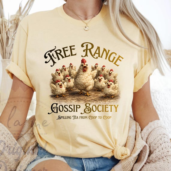 DTF Transfers - Free Range Gossip Society - Chickens