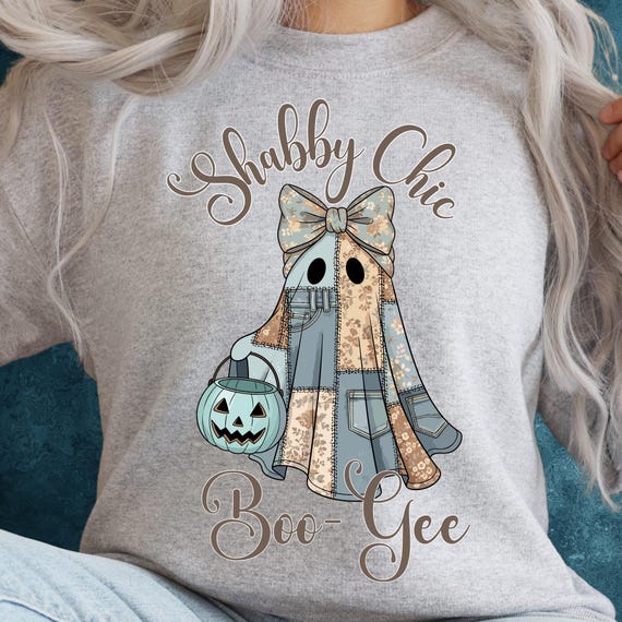 PNG Digital Download -Halloween Shabby Chic Boujee Boogee Ghost