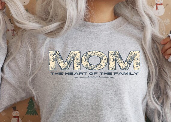 PNG Digital Download - TOILE Mom the Heart of the Family -for Sublimation & DtF Transfers