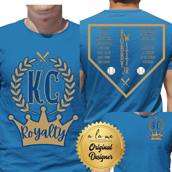 PNG Digital Download - KC Baseball Royalty Starting Players 2025 - for DTF Transfers for Crafts and Shirts
