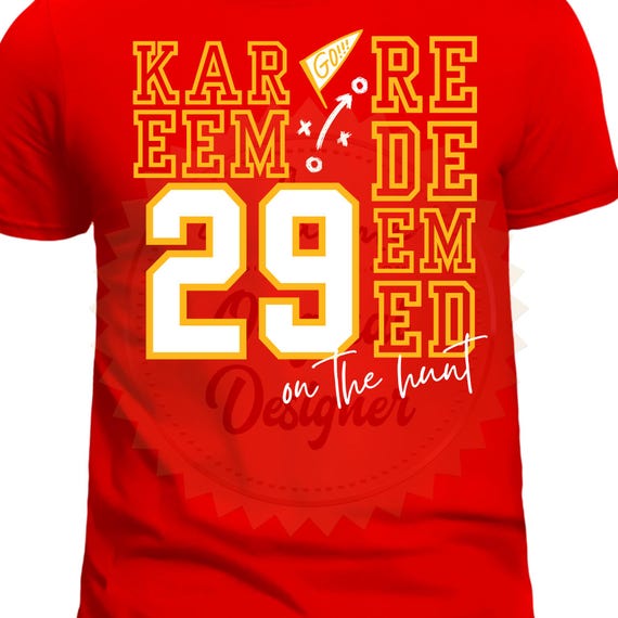 DTF Transfers - KC Kansas City Football 29 Kareem Redeemed on the Hunt - Ready to Press