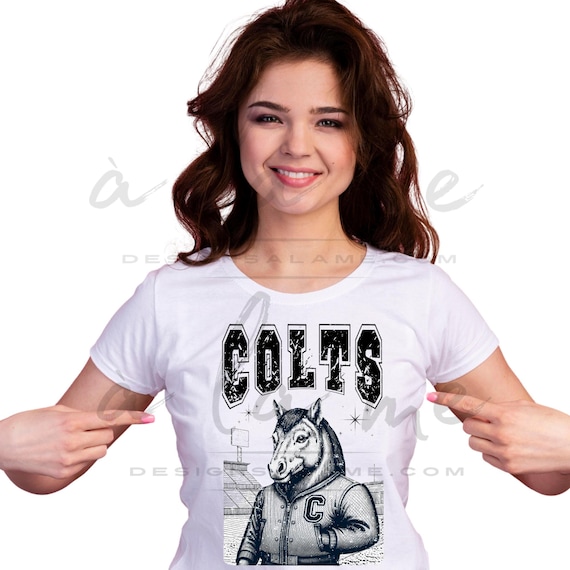 PNG Digital Download - COLTS Sketch Varsity Jacket Stadium- for DTF Transfers