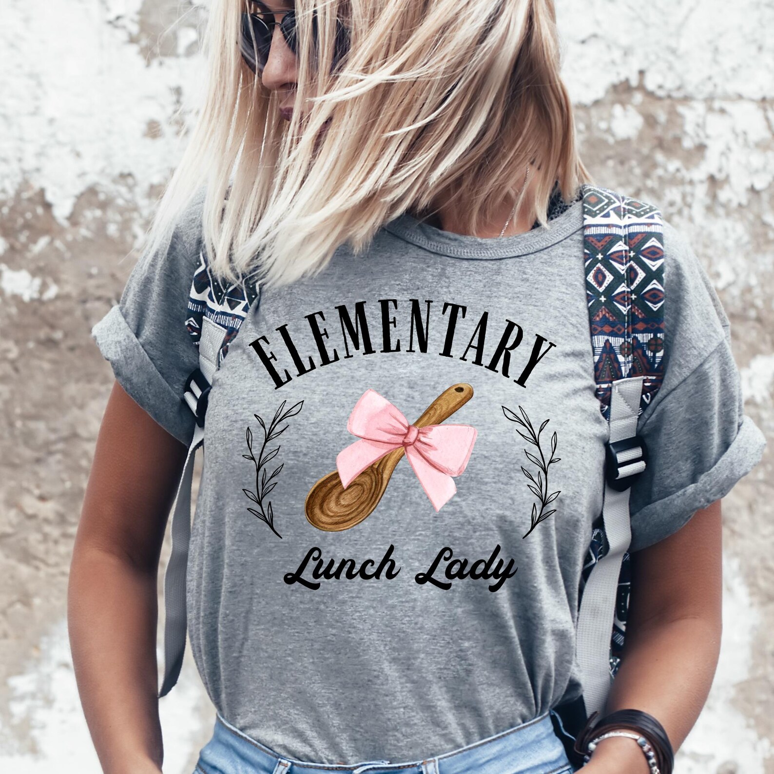 PNG ELEMENTARY Lunch Lady - Digital Download for Transfers - Etsy