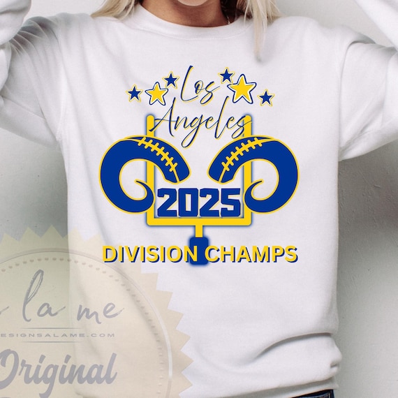 DTF Transfers - Los Angeles LA Football 2025 Division Champions Rams