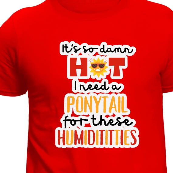 TSHIRT I Need a PONYTAIL for these HUMIDITITTIES