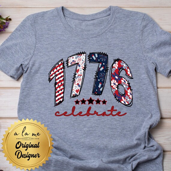 PNG Digital Download - 1776 Celebrate - Summer 4th of July - for Sublimation & DtF Transfers