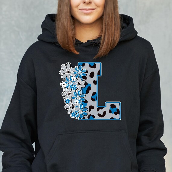 DTF Transfers - Detroit Football Varsity Leopard Flowers Collegiate - Ready to Press