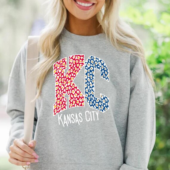 PNG Digital Download - KC Football Baseball Leopard- for DTF Transfers for Crafts and Shirts