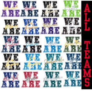 PNG Digital Download - FOOTBALL We Are All 32 (N-F-L) Teams - for Transfers