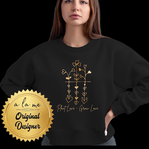 PNG Digital Download - Valentine's Design Plant Love - Grow Love - Sublimation & DtF Transfers