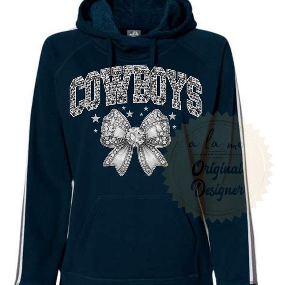 DTF TRANSFERS Dallas Football Team Faux Sequin Design Rhinestone Coquette - Cowboys - Ready to Press (RTP)
