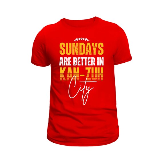PNG Digital Download - KC Football Sundays are better in  Kanzuh City - for DTF Transfers for Crafts and Shirts
