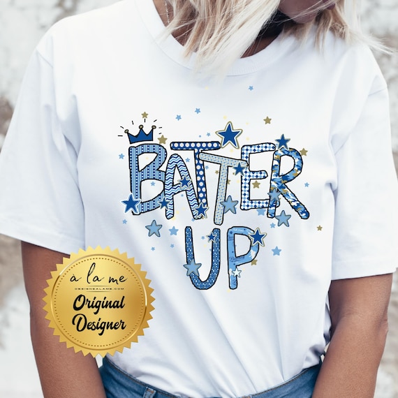 DTF Transfers - Retro Doodle Letters - BaTTER UP KC Kansas City Baseball Team Club