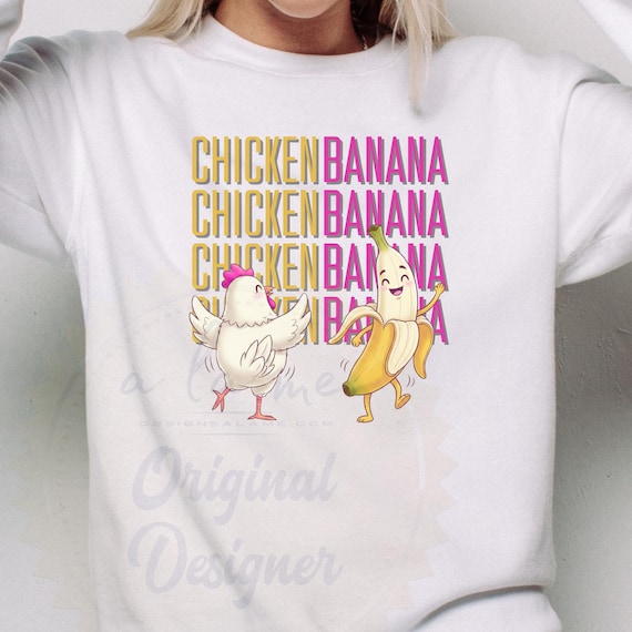 PNG Digital download - Trendy Chicken Banana 67 Design