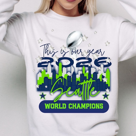DTF Transfers - Seattle Football Super Sunday 2026 World Champions - Ready to Press