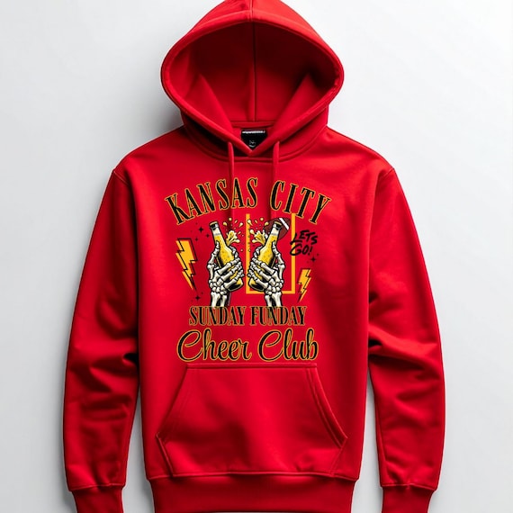 5 KC DTF for Shirts & Koozies - Kansas City KC Football Sunday Funday Cheer Club kingdom