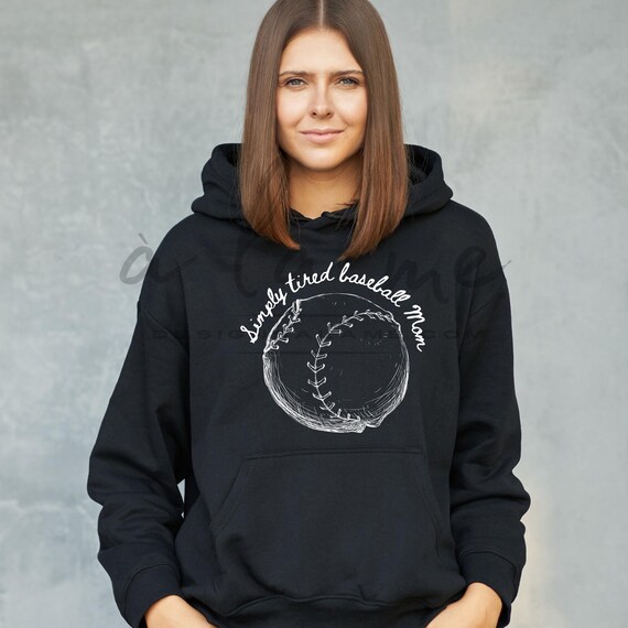 PNG Digital Download -Simply Tired Baseball Mom - for DTF Transfers