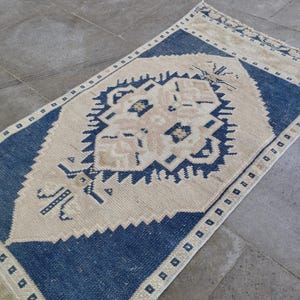 2x3 Doormat Rug, Vintage Rug, Turkish Rug, Small Area Rug, Handmade Wool Woven Rug, Oushak Rug,2x3 Doormat,Anatolian Antique Rug,(1&quot;7x3&quot;3)Ft