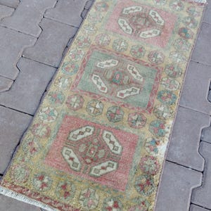 2x3 Rug, 2x3 Small Rug, Bathroom Rug, DoorMat Rug, Vintage Small Rug, 2x3 Turkish Rug, 2x3 Oushak Rug, Mini Rug,home decor rug 1.6x3.2 ft023