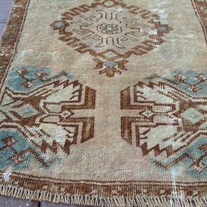Vintage Small Rug,2x3 Turkish Rug,2x3 Small Rug,Turkish Bathroom Rug,2x3 Door Mat Rug,Handmade Rug,Anatolian Small Rug,2x3 Oushak Rug,