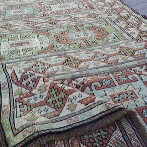 Oushak Teppich, Kelim Teppich, Kelimteppich 200x250, Vintage Teppich 150x250, Handgewebter Teppich, Handgewebter Teppich, Handgewebter Teppich