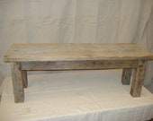 Driftwood Bench (48 quot x12 quot x16-23 quot H) (pictured is 48 x 15 x 16) farmhouse bench