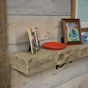 Rustic Driftwood Fireplace Mantel with Custom Finish Options - Handcrafted from Ocean Wood, Unique Beach House Decor
