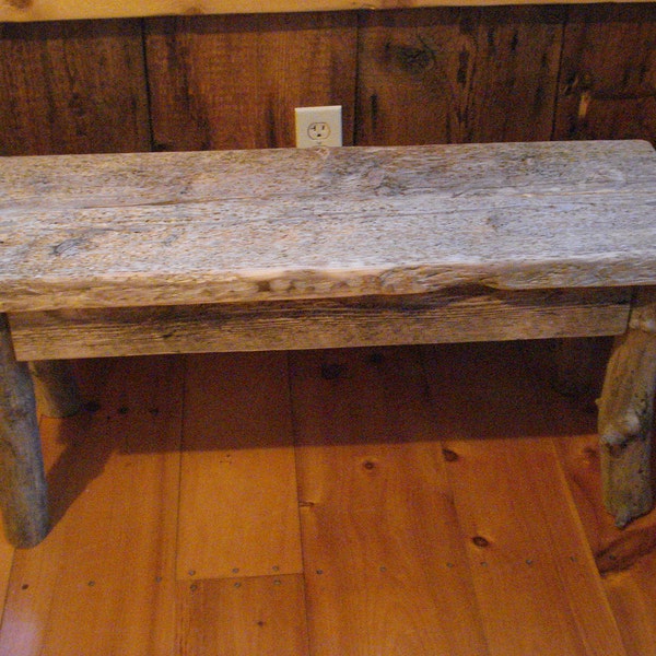 Rustic Board Bench Reclaimed Wood Bench - Etsy
