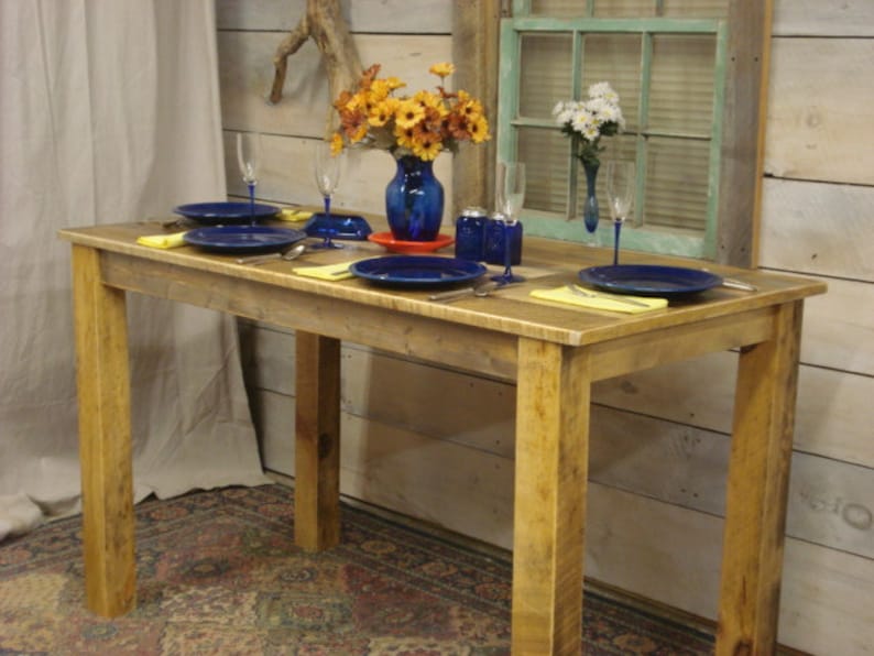 Farmhouse table Counter Height Dining room Table Farmhouse Etsy