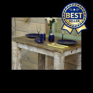 Mesa de bar de madera de deriva oceánica (30" x 20" x 30" a 42" de alto) (la imagen muestra 36" x 24" x 36" de alto)