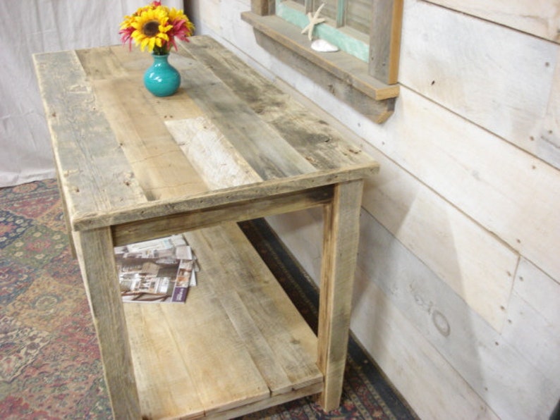 Driftwood Bathroom Vanity With Bottom Shelf 48 Long X Etsy