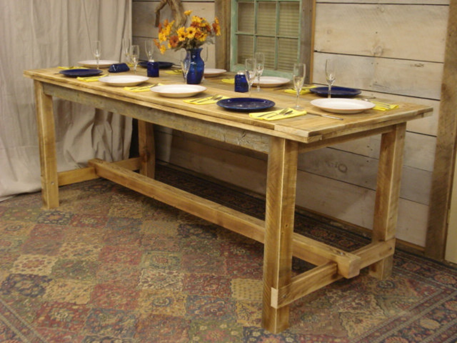 Farmhouse Table Rustic Dining Room Table Farmhouse | Etsy