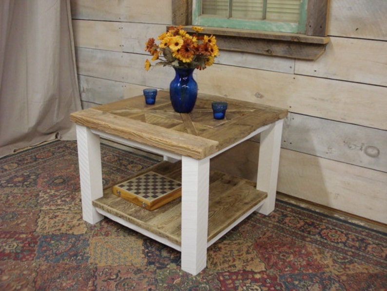 Driftwood End Table 22x22x24 high Custom Etsy