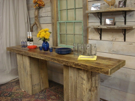 Bar Top Or Floating Bench Driftwood 96 X 17 X 3 Etsy