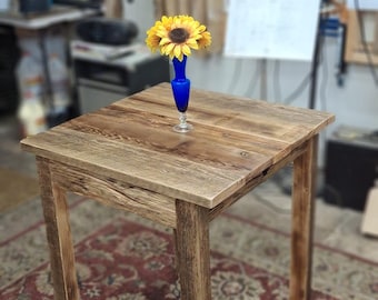 Made with Ocean Driftwood Table (24" x 24" x 29H)