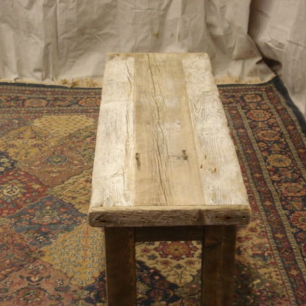 Ocean Driftwood, Bench, rustic bench, driftwood bench (48" x 15" x 15 to 23" high) with or without shelf.